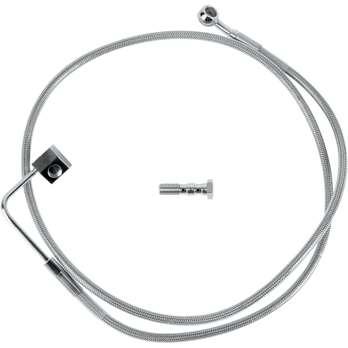 Drag Specialties Stainless Steel Brake Line Kit Rear For Harley Softail 1987-1999