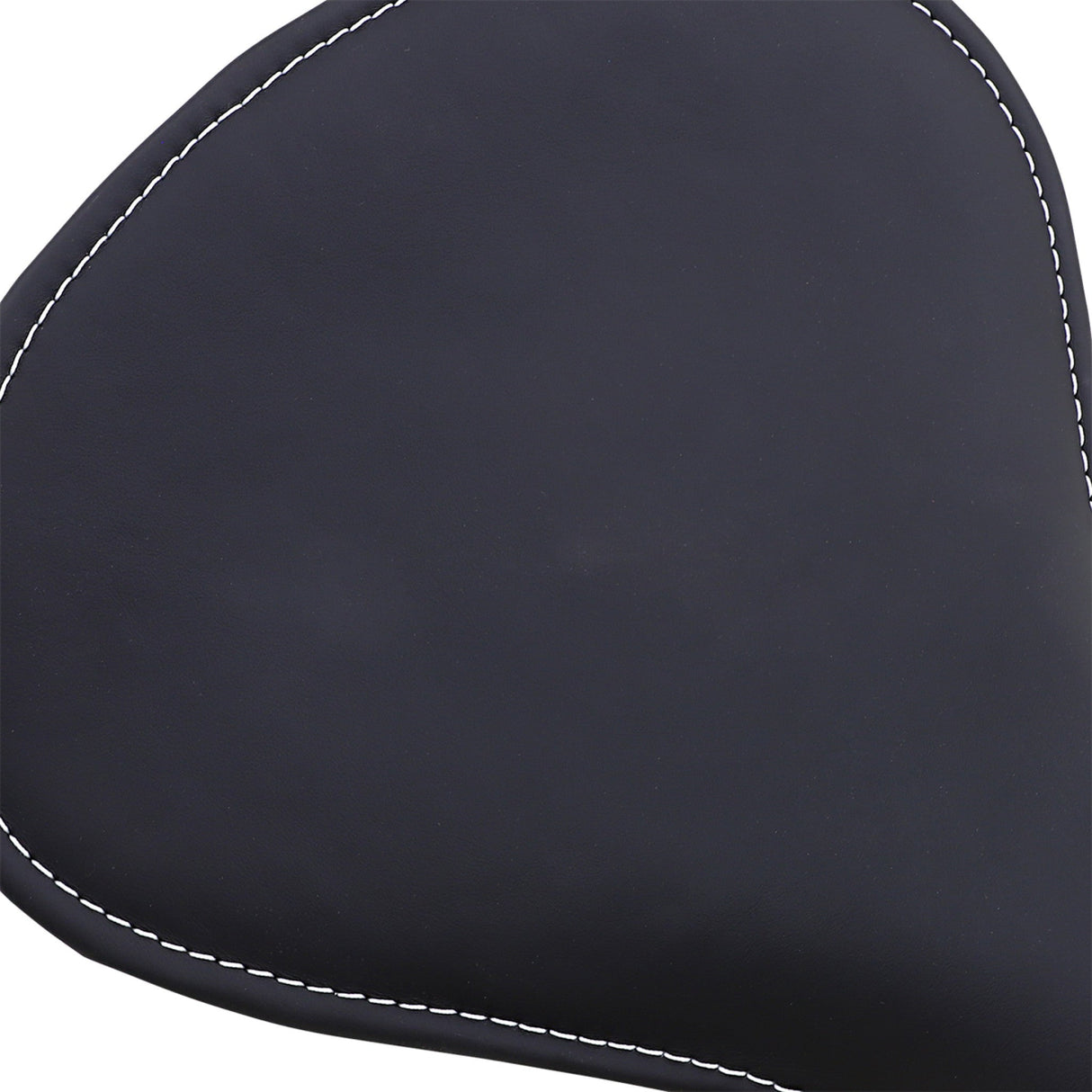 DRAG SPECIALTIES SEATS 0806-0055 Large Low-Profile Spring Solo Seat Spring Solo Seat - Large - Low-Profile - Black w/ White Perimeter Stitch