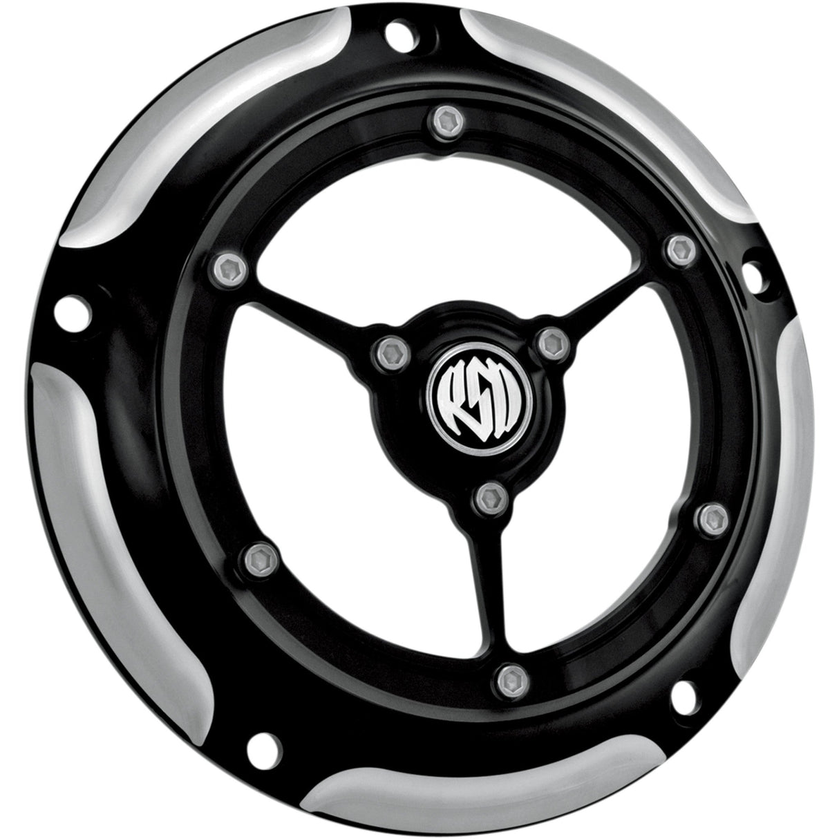 RSD Clarity Derby Cover Contrast Cut™ - 0177-2007-BM For Harley Motorcycles 1999-2016