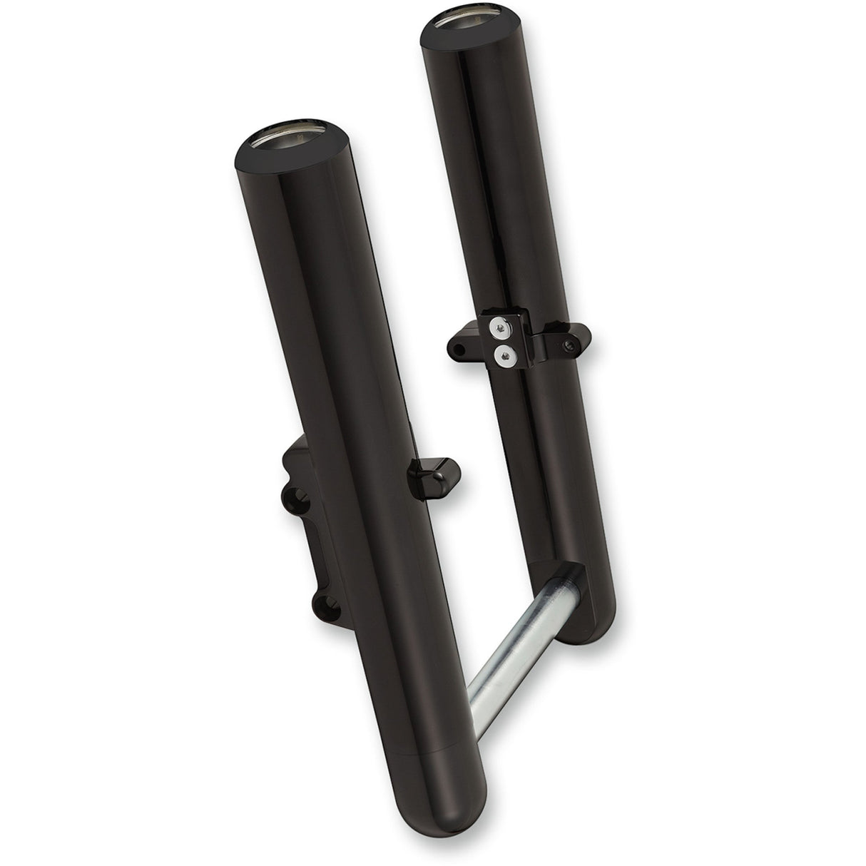 Arlen Ness Hot Legs Fork Leg — Smooth Black Anodized Custom Single Disc Smooth - 06-523 For Harley Touring 2000-2007