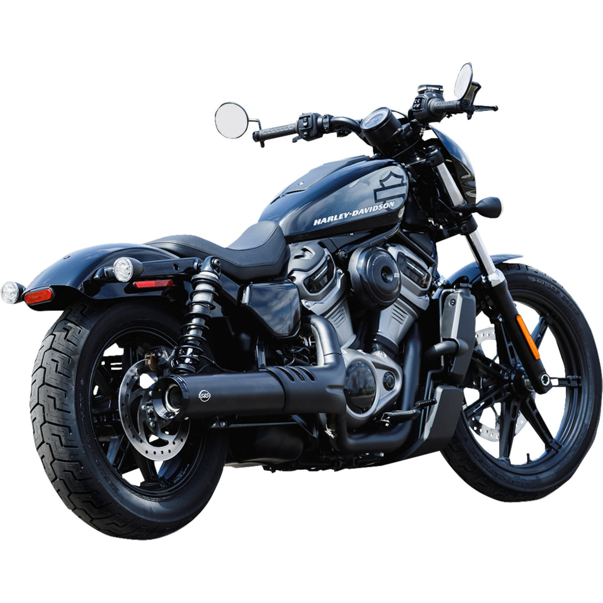 S&s Cycle Grand National Muffler - 550-1074 For Harley Nightster 2022-2025