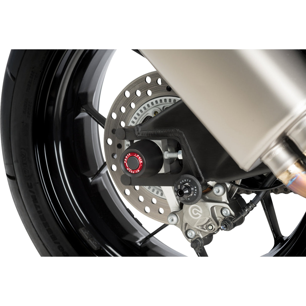 PUIG HI-TECH PARTS 0214-3243 20493N Rear Axle Sliders Axle Sliders - Rear - Black - Pair - Honda Fireblade