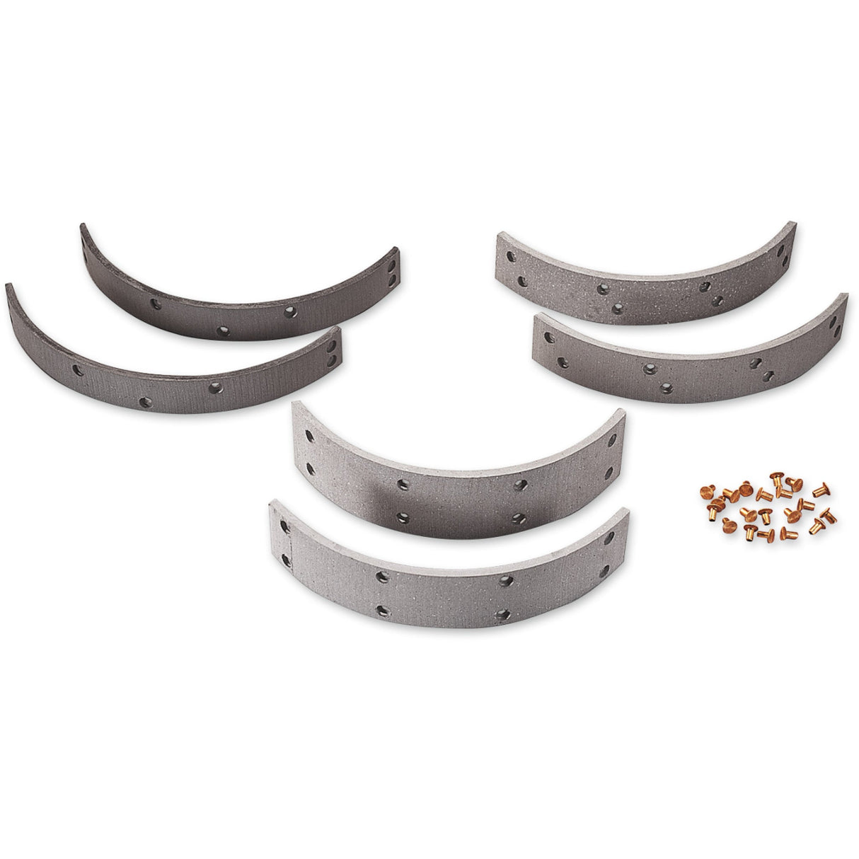 Drag Specialties Brake Linings And Rivets Kit For Harley Motorcycles 1954-1978
