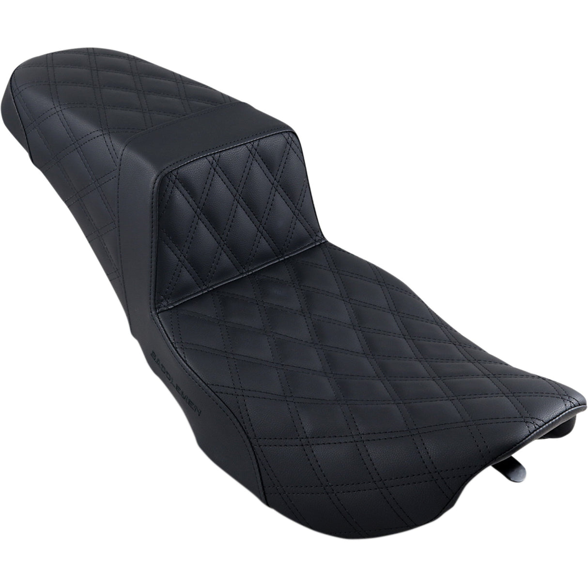 Saddlemen Step-Up Seat — Full Lattice Stitch Black - 897-06-175 For Harley Touring 1997-2007