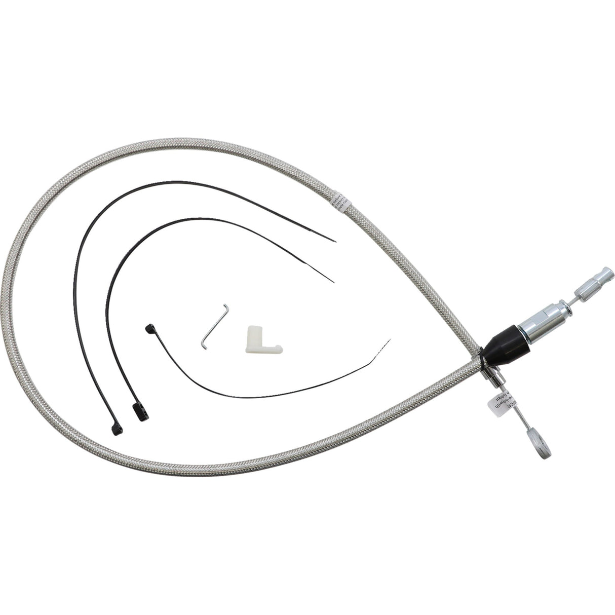 MAGNUM SHIELDING 0652-2488 52344HE Polished Stainless Quick Connect Upper Clutch Cable