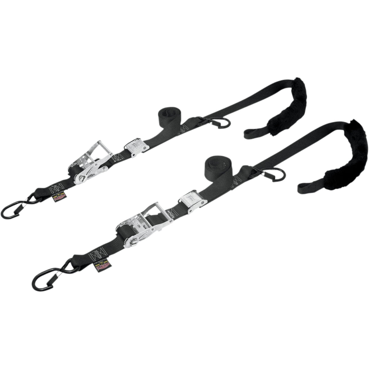 POWERTYE MFG. 3920-0175 30722 1-1/2" Ratchet/Cam Tie-Down Straps Cam Ratchet Tie-Downs - 1-1/2" x 6-1/2' - Black