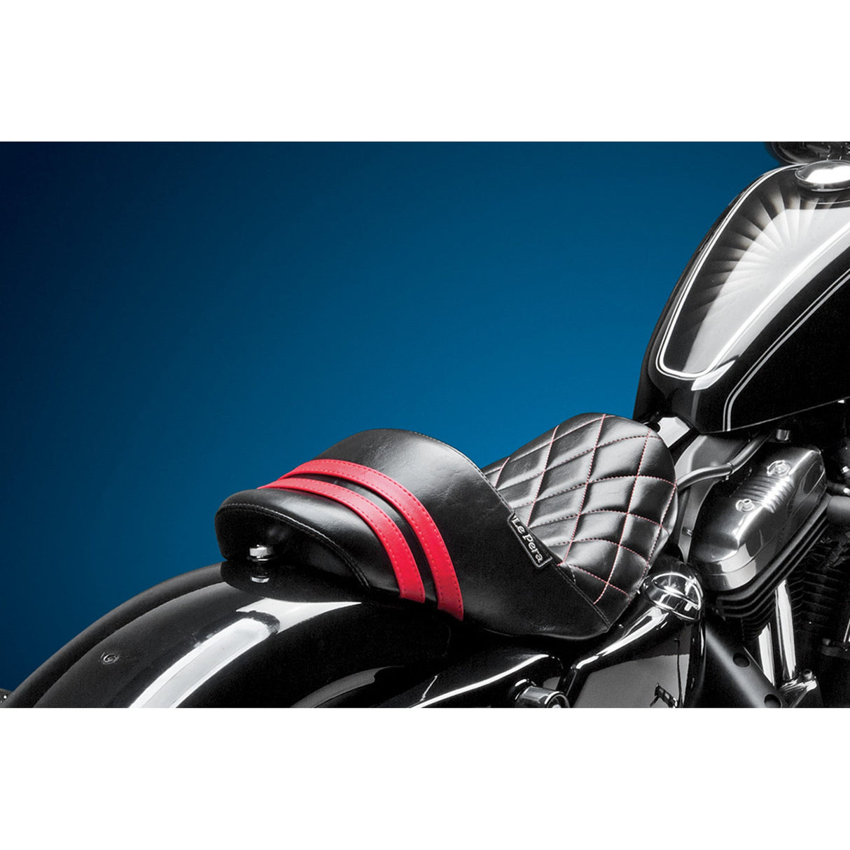 LePera Stubs Spoiler Seat - LK-416DMRED For Harley Sportster 2010-2022