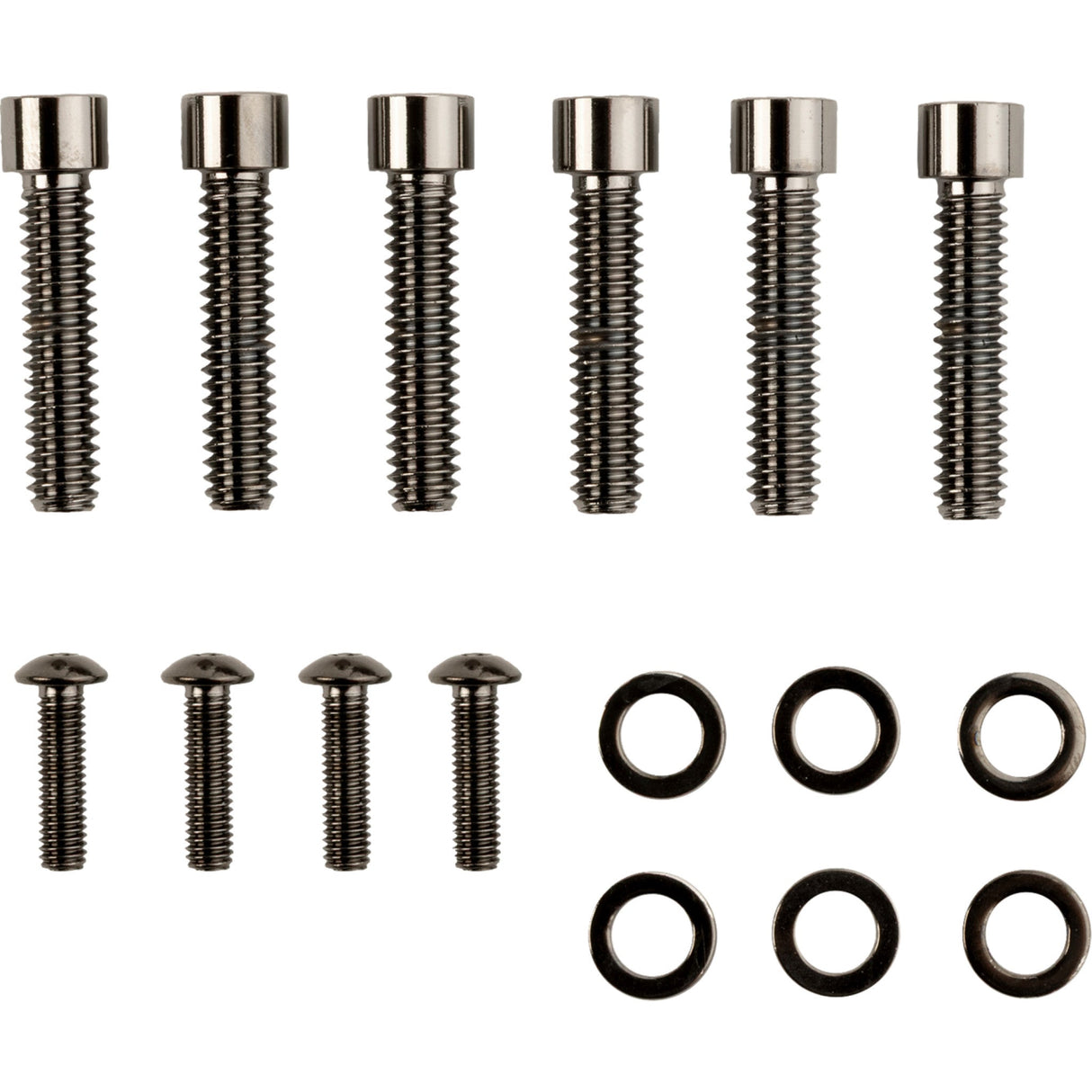 DRAG SPECIALTIES 2401-1035 M-Eight Bolt Kit Bolt Kit - Handlebar Controls - Smooth/Socket-Head - Black/Chrome - M8