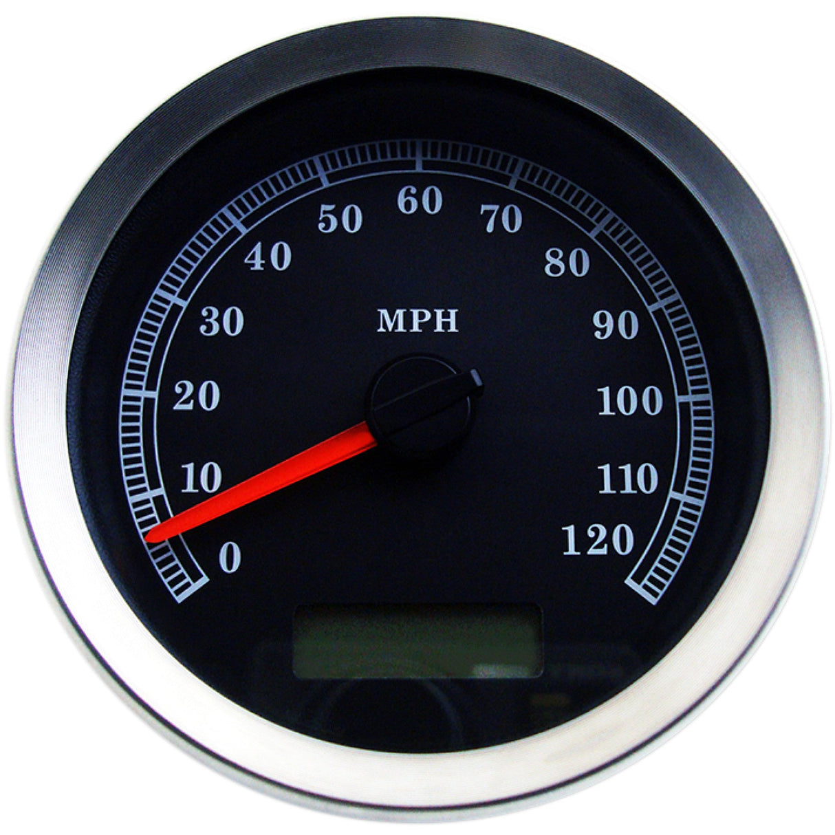 DRAG SPECIALTIES 2210-0458 4” Programmable Electronic Speedometer Programmable Speedometer - Black Face - MPH