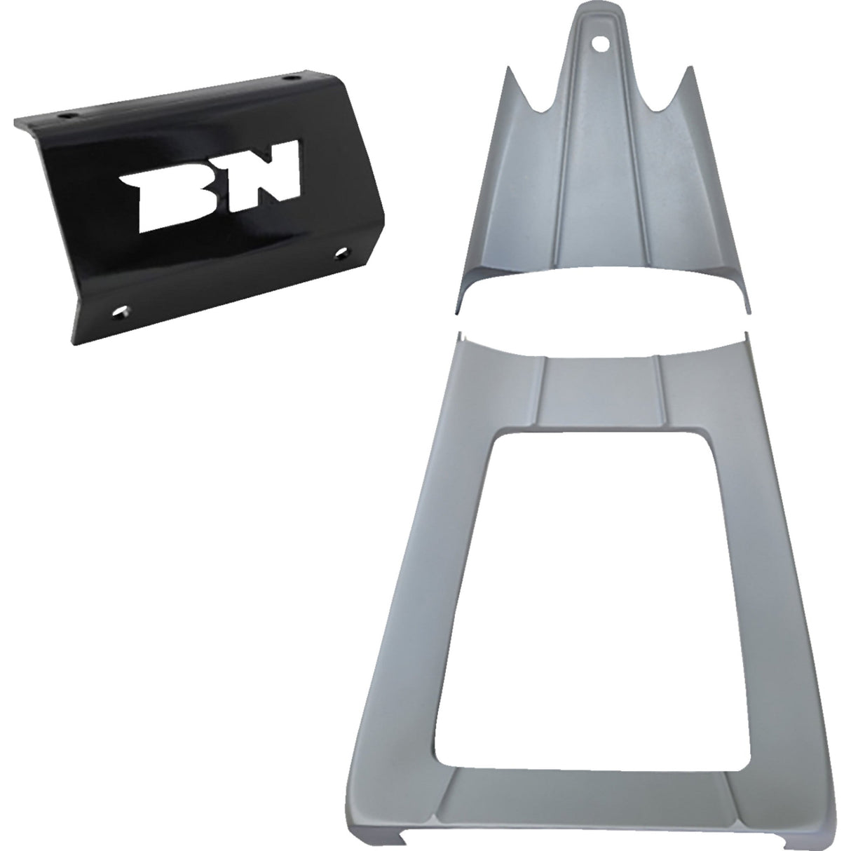 Paul Yaffe Bagger Nation Two Piece Chin Spoiler For Mini Monkey Engine Guards 2 Pc - PYO:SCS-09-2PC For Harley Touring 2009-2016