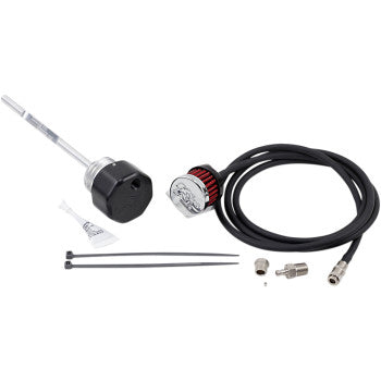 FEULING OIL PUMP CORP. 0710-0260 3088 Vented Dipstick - Black - Touring