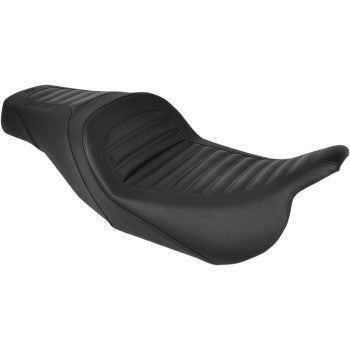 Saddlemen Slim Roll & Pleat Seat Black - 808-07B-161 For Harley Touring 2008-2025