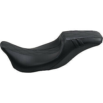 LePera Outcast Daddy Long Legs Seat Full-Length Without Backrest Black With Black Double Diamond - LK-987DLGT2 For Harley Touring 2008-2022