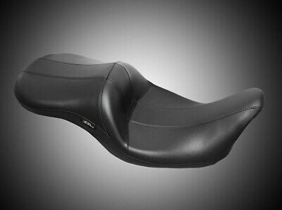 LePera Maverick Seat Without Backrest HR Black Carbon Fiber Inlay Black - LK-957HR3 For Harley Touring 2008-2023