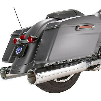 S&S Cycle 4-1/2" MK45 Performance Mufflers — Tracer Chrome Tracer - 550-0669 For Harley Touring 2017-2026