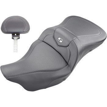 Saddlemen Road Sofa Seat - 808-07B-186BRHC For Harley Touring 2008-2025