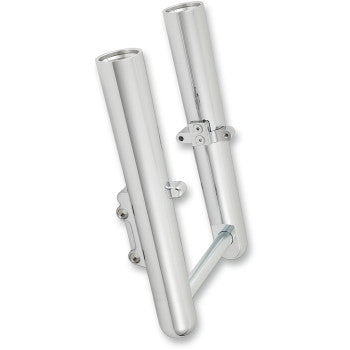 Arlen Ness Dual-Disc Hot Legs Fork Legs Chrome Smooth Dual Disc - 40-503 For Harley Touring 2014-2025
