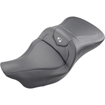 Saddlemen Roadsofa™ Trike Seat Carbon Fiber Without Backrest Black - 808-07B-185T For Harley Touring 2008-2025