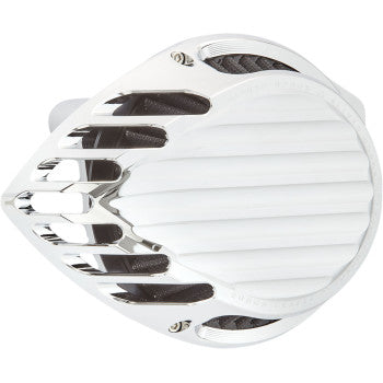 Rough Crafts Big Sucker Finned Air Cleaner - RC-600-004 For Harley Motorcycles 2017-2025
