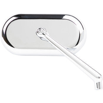 Arlen Ness Forged Oval Mirror Side View Oval Chrome Right - 13-173