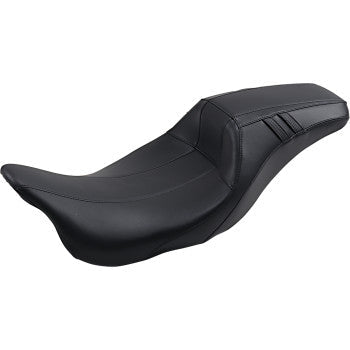 LePera Outcast Daddy Long Legs Seat Full-Length Without Backrest Carbon Fiber Inlay Black - LK-987DLGT3 For Harley Touring 2008-2023