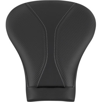 Saddlemen Dominator Pillion Pad Touring Black With Gray Stitching - 808-07B-0142L For Harley Touring 2008-2026