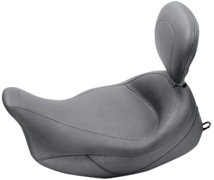 Mustang Vintage Super Solo Vinyl Seat With Removable Driver Backrest Drivers Backrest - 79446 For Harley Touring 2008-2025