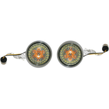 Custom Dynamics Bullet Bezel Turn Signal Assembly - PB-BB-AW-1156CS For Harley Motorcycles 2001-2025