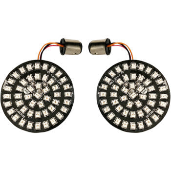 Drag Specialties LED Turn Signal Inserts Red For Harley Motorcycles 2007-2021