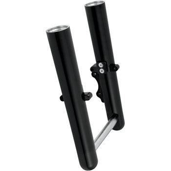 Arlen Ness Dual-Disc Hot Legs Fork Legs Black Anodized Smooth Dual Disc - 06-502 For Harley Touring 2008-2013