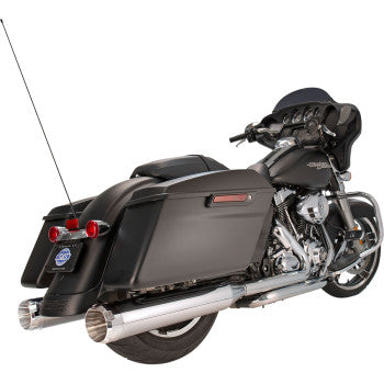 S&S Cycle 4-1/2" MK45 Performance Mufflers Chrome With Chrome Thruster - 550-0620 For Harley Touring 1995-2016