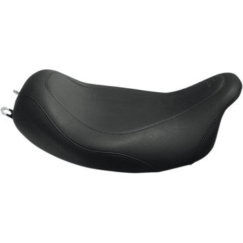 Mustang Wide Tripper™ Solo Seat Without Backrest Smooth Black - 76692 For Harley Touring 2008-2025