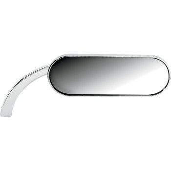 Arlen Ness Micro-Mirror Micro Mini Side View Oval Chrome Right - 13-407