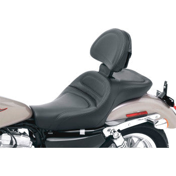 Saddlemen Explorer™ Seat Explorer™ With Backrest Stitched Black - 807-03-030 For Harley Sportster 2004-2020 (4.5G Tank)