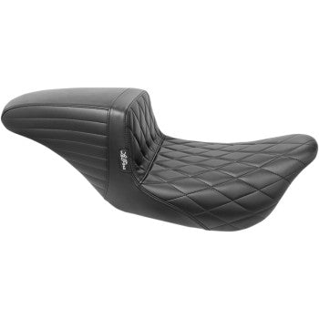 LePera Kickflip Daddy Long Legs Seat Diamond Black - LK-597DLDM For Harley Touring 2008-2023