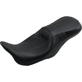 LePera Outcast GT Seat 2-Up Without Backrest Black Carbon Fiber Inlay - LK-997GT3 For Harley Touring 2008-2023