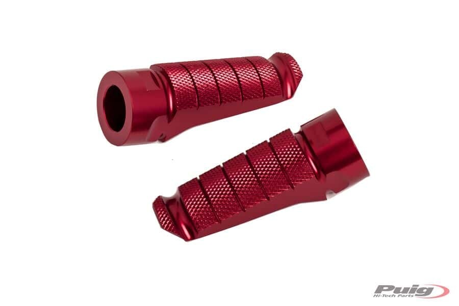 Puig Hi-tech Parts 561-06301R 6301R FOOTPEGS RACING RED