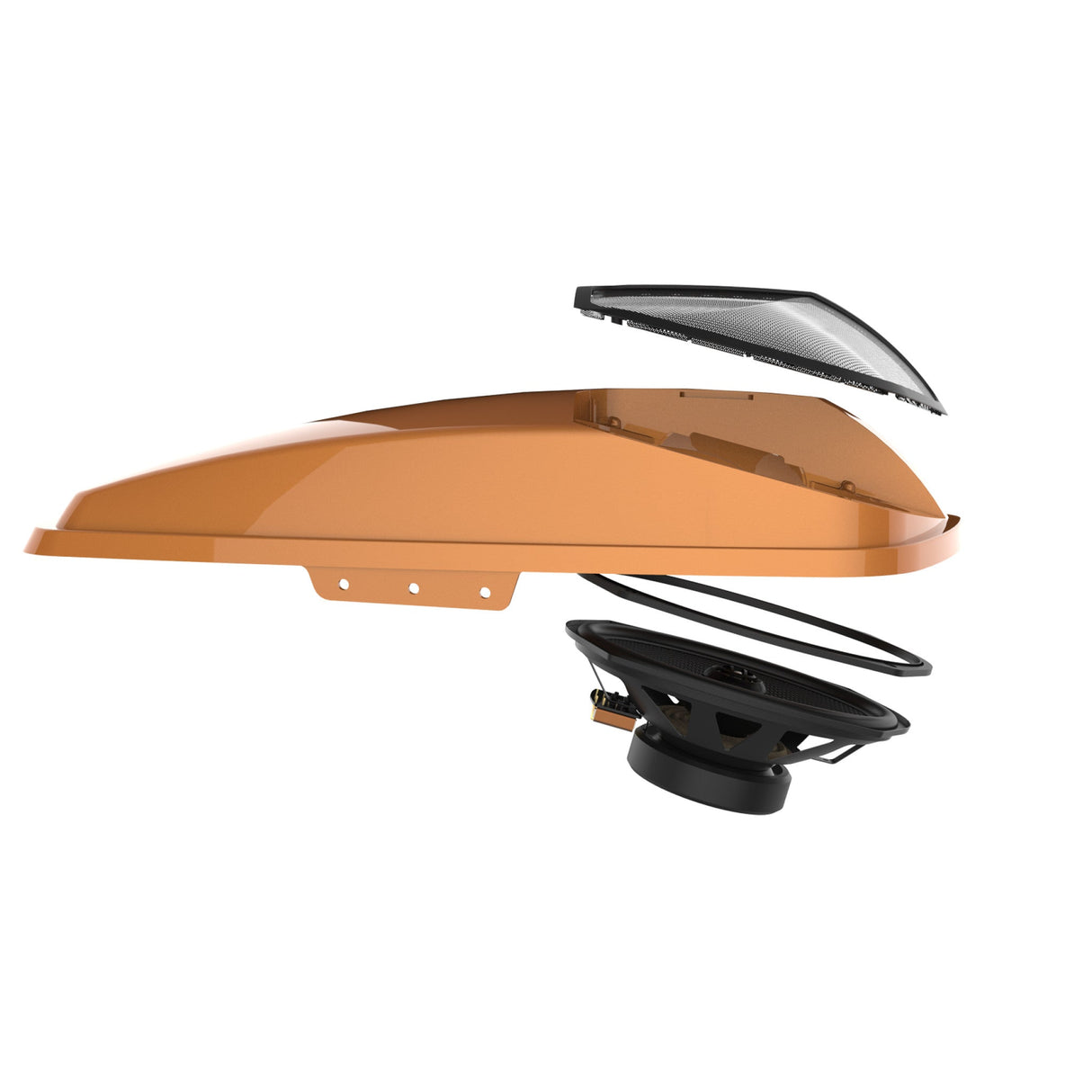 Hogtunes Saddlebag Lid And XL Speaker Kit - 692 XL LID-RM For Harley Touring 2014-2024