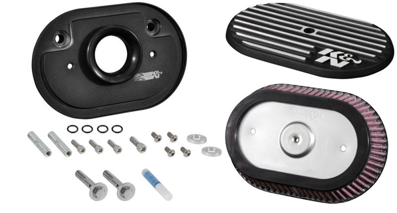 K & N Engineering Street Metal Intake System Davidson Road King 103cl Side Draft Touring - RK-3952 For Harley Motorcycles 2008-2017