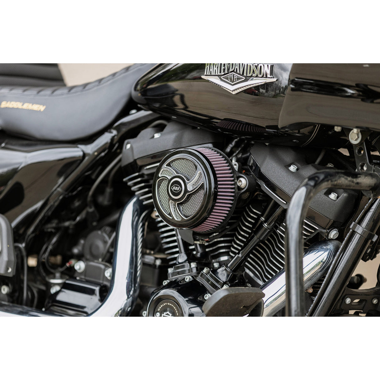 S&S CYCLE 1014-0172 170-0206 Stealth Air Cleaner Cover - Torker - Black