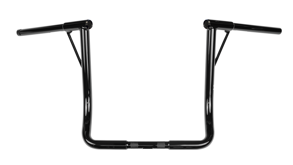 Burly Brand Louie-Bagger 16"BAR 1.25" TBW Black - B12-7005B For Harley Touring 1986-2024