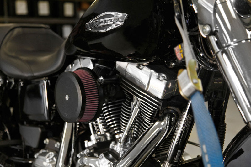K & N Engineering 99+ Harley Davidson Street Metal Intake System Hammer Black - RK-3933B For Harley Motorcycles 1999-2017