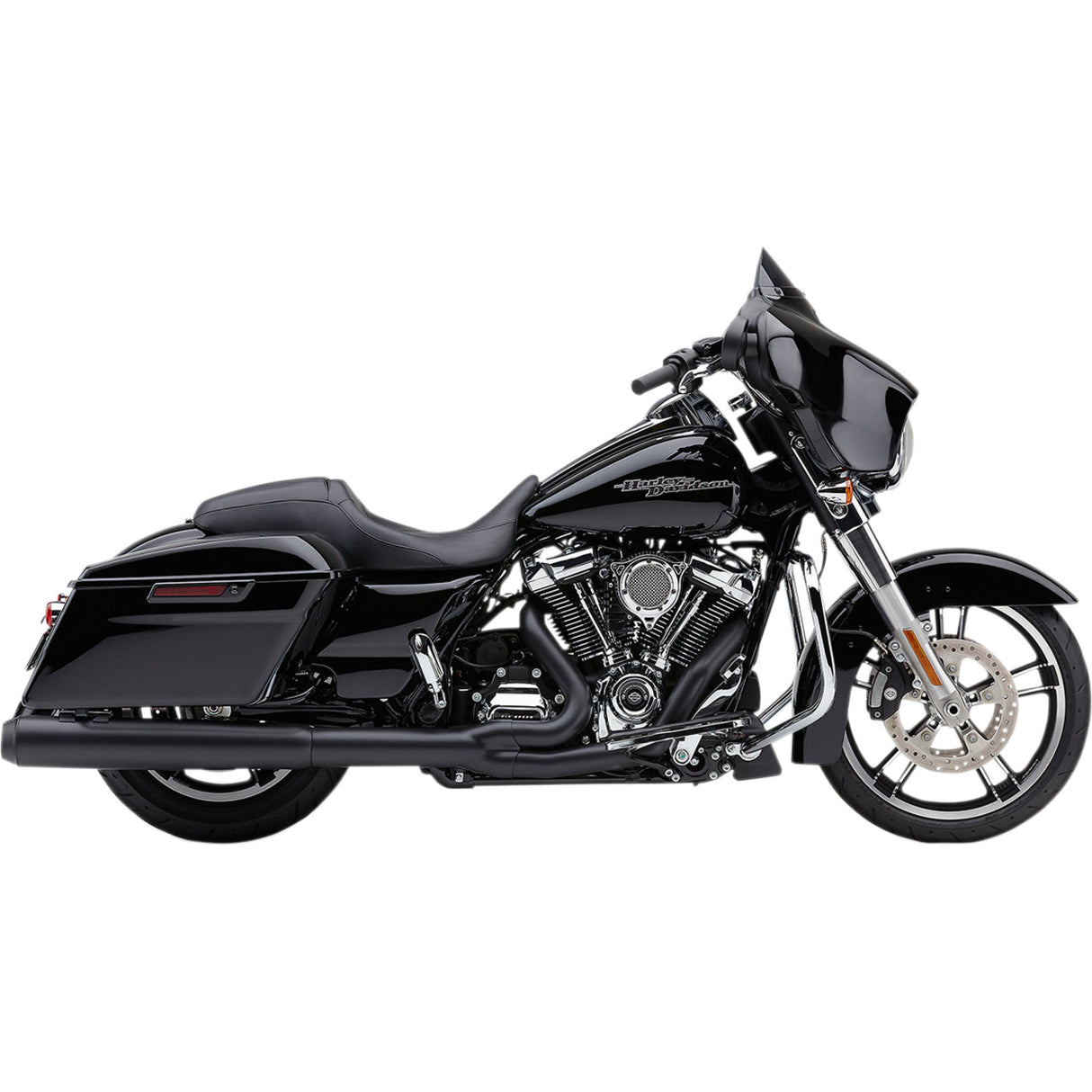 COBRA 1800-2216 6451RB Powr-Flo 2:1 Exhaust System - Black - '17-'20 FL