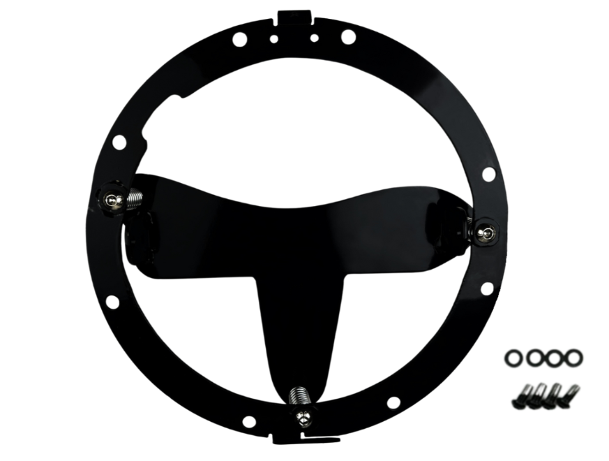 Custom Dynamics Shark Demon® Performance LED Headlight - SD2-BW-W For Harley Motorcycles 1994-2025
