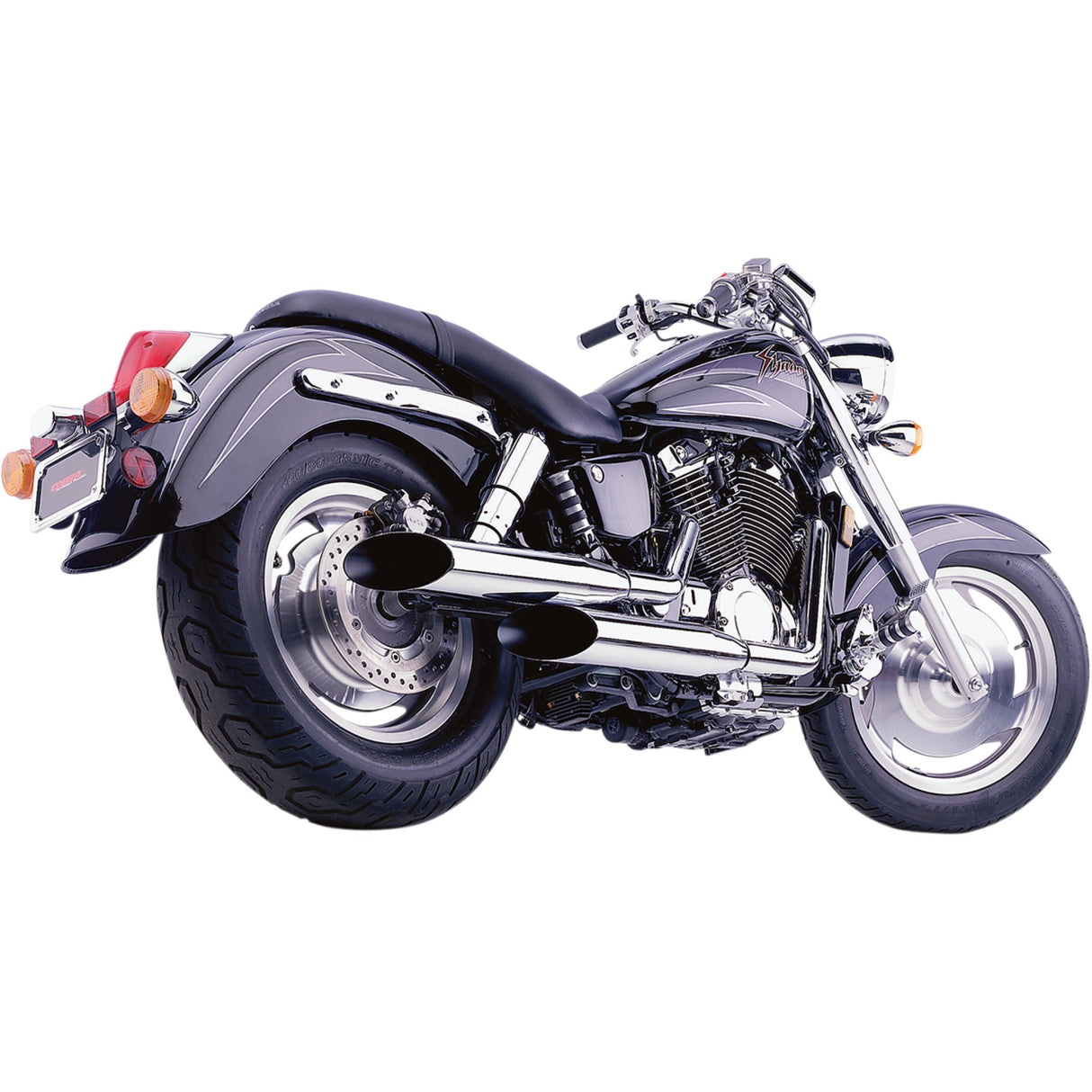 Cobra Classic Deluxe 2-Into-2 Exhaust System - 1573SC Honda VT1100C2 Shadow Sabre 2000-2007