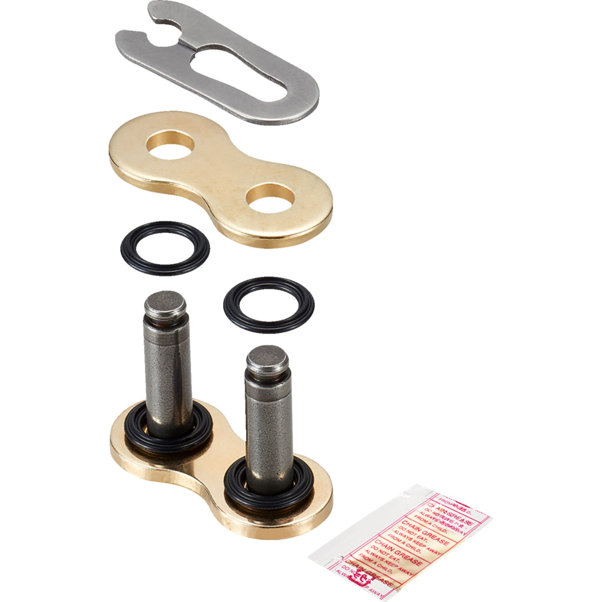 DID 1225-0596 FJ525VX3G 525 VX3 Connecting Link 525 VX3 - Connecting Link - Clip - Gold