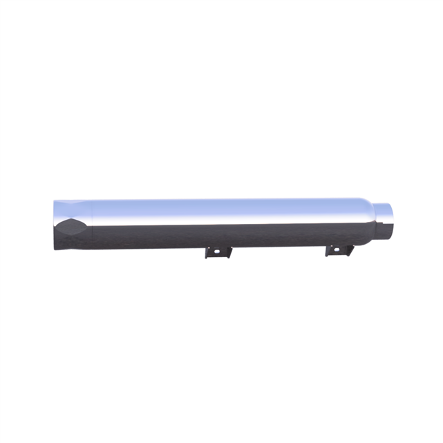 Tab Performance 2025-Up Harley-Davidson Cruiser 2-1 Slip-On - Chrome, Black Slash Tips, Zombie Baffles 2025-CRUISER-2-1-SLIP-ON-CHROME-B-Z