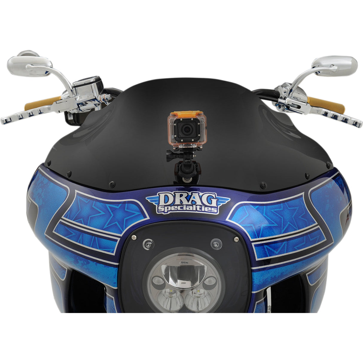 Klock Werks Flare® Windshield 9" Black - KWW-02-0501 For Harley Dyna 1985-1992
