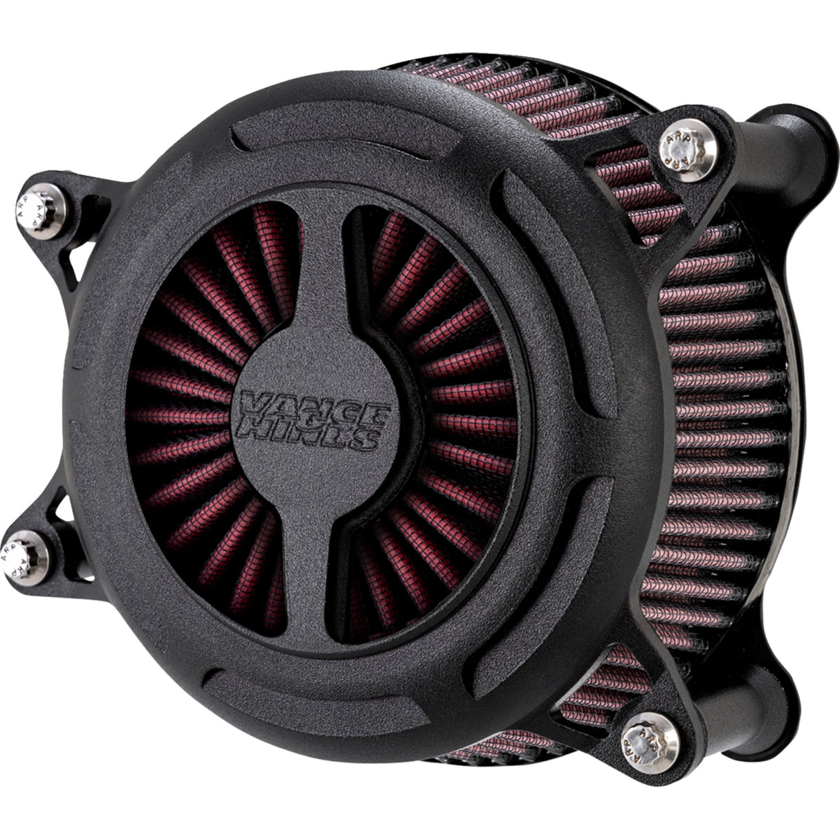 Vance & Hines VO2 Blade Air Intake Black Wrinkle - 42355 For Harley Motorcycles 2017-2025