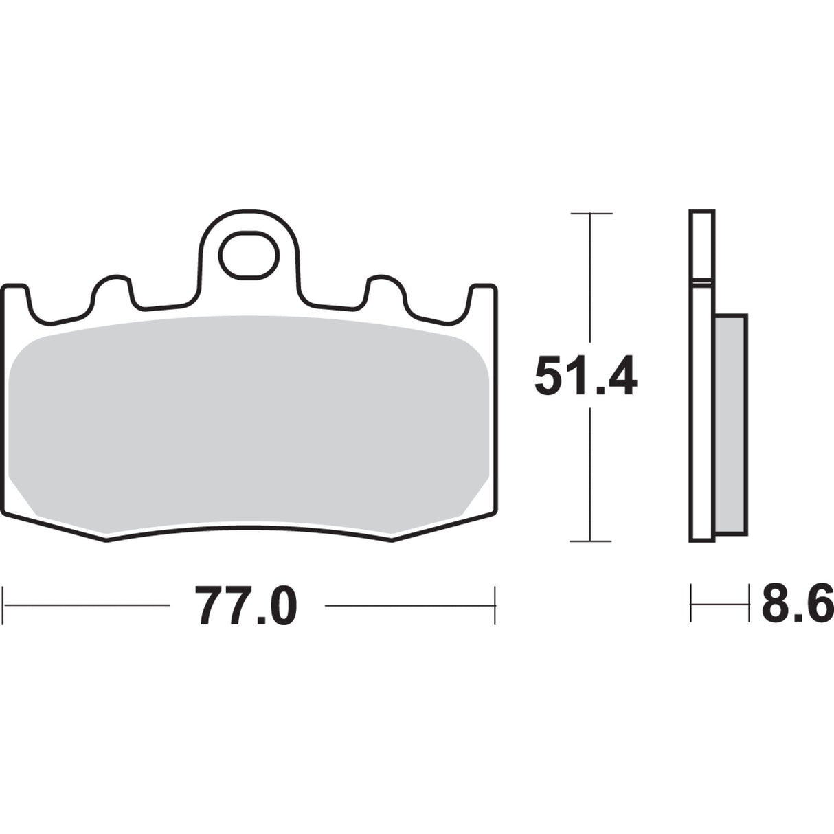 SBS 1721-1629 796HS HS Street Excel Sintered Front Brake Pads HS Brake Pads - BMW - 796HS